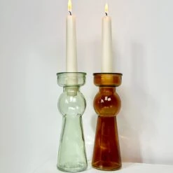 Darthome Limited Set Of 2 Neutral Bubble Candlestick Holders