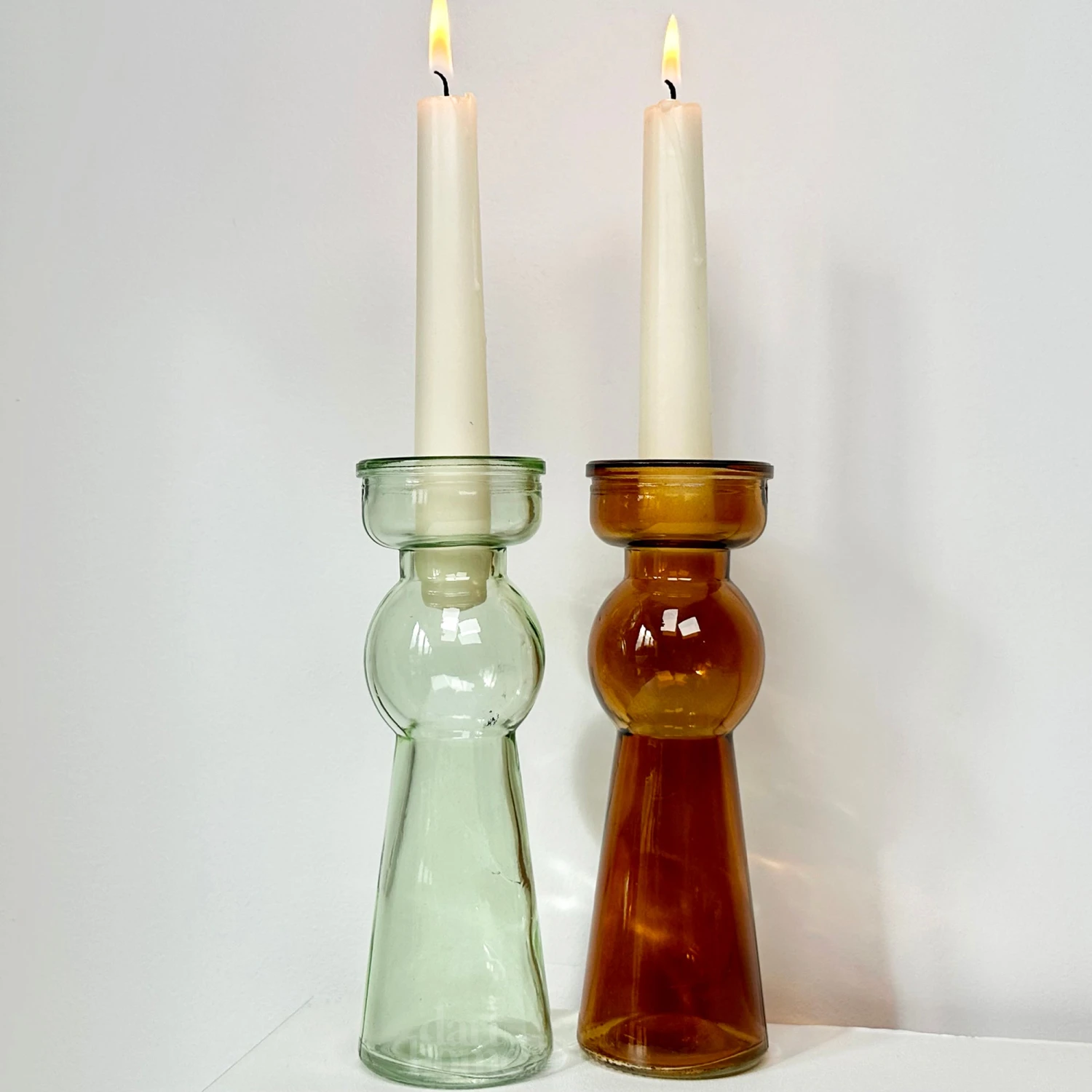 Darthome Limited Set Of 2 Neutral Bubble Candlestick Holders 1 Darthome Limited Set Of 2 Neutral Bubble Candlestick Holders