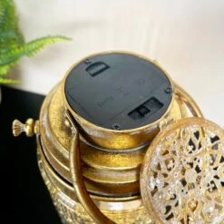 Darthome Limited Battery Powered Glass Gold LED Glass Light 14 Darthome Limited Battery Powered Glass Gold LED Glass Light -Decor Garden Shop IMG E1539