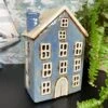 Darthome Limited Ceramic Blue House Candle Holder