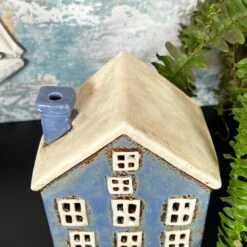 Darthome Limited Ceramic Blue House Candle Holder -Decor Garden Shop IMG E1554 edited286