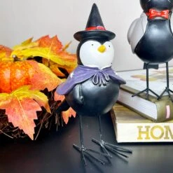 Darthome Limited Fancy Dress Halloween Bird Figurines Set Of 4 -Decor Garden Shop IMG E1566