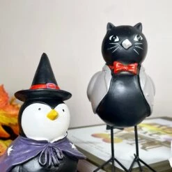 Darthome Limited Fancy Dress Halloween Bird Figurines Set Of 4 -Decor Garden Shop IMG E1567