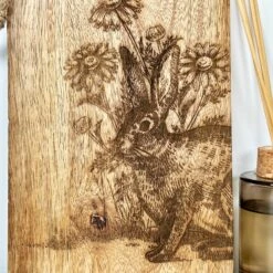 Darthome Limited Engraved Woodland Rabbit Serving Board -Decor Garden Shop IMG E1588