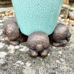 Darthome Limited Set Of 3 Rabbit Plant Pot Feet