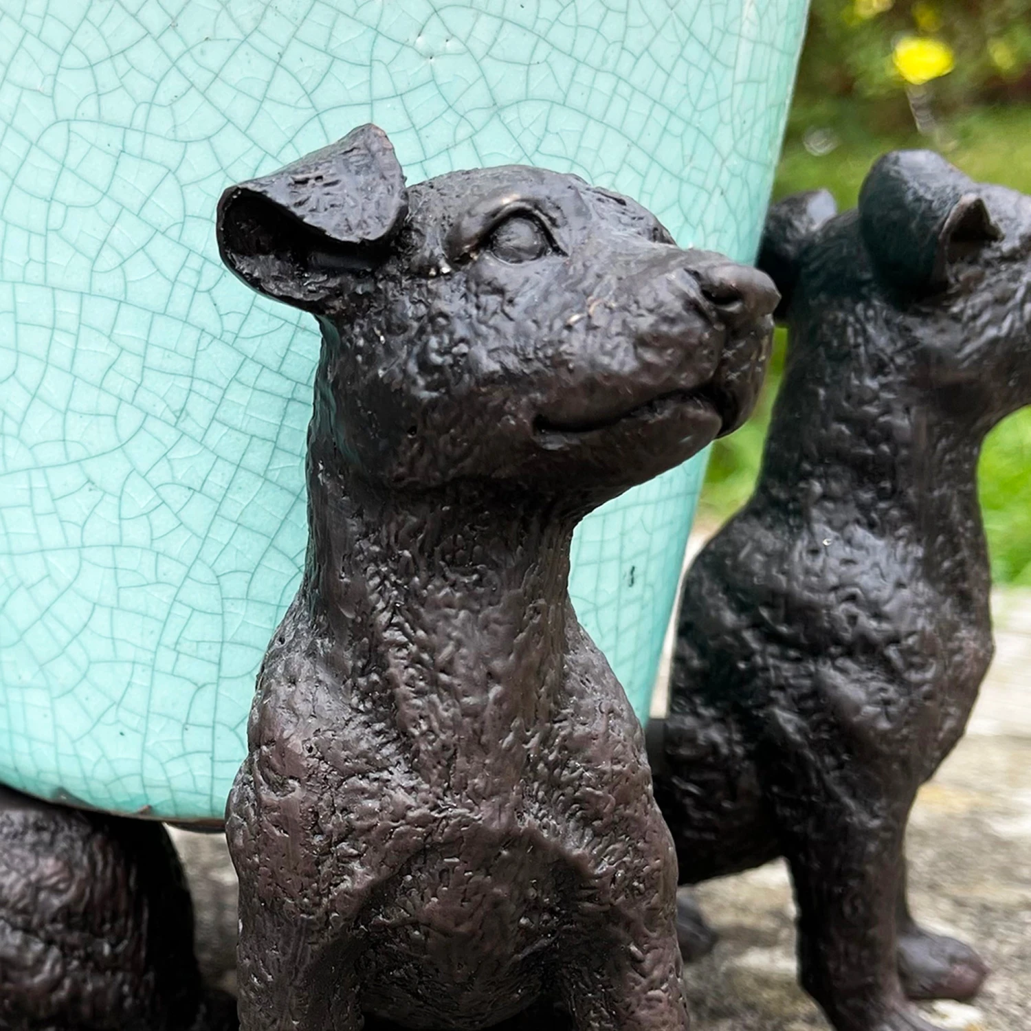 Darthome Limited Set Of 3 Black Dog Plant Pot Feet 2 Darthome Limited Set Of 3 Black Dog Plant Pot Feet - Image 2