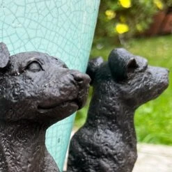 Darthome Limited Set Of 3 Black Dog Plant Pot Feet 9 Darthome Limited Set Of 3 Black Dog Plant Pot Feet -Decor Garden Shop IMG E1610copy4