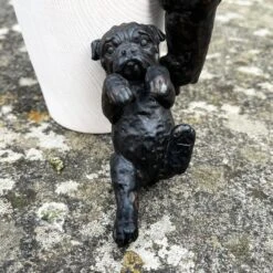 Darthome Limited Set Of 2 Black Dog Pot Hangers -Decor Garden Shop IMG E1619