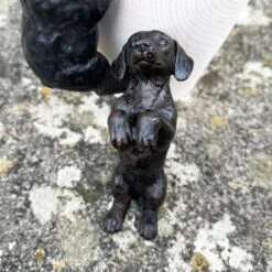 Darthome Limited Set Of 2 Black Dog Pot Hangers -Decor Garden Shop IMG E1620