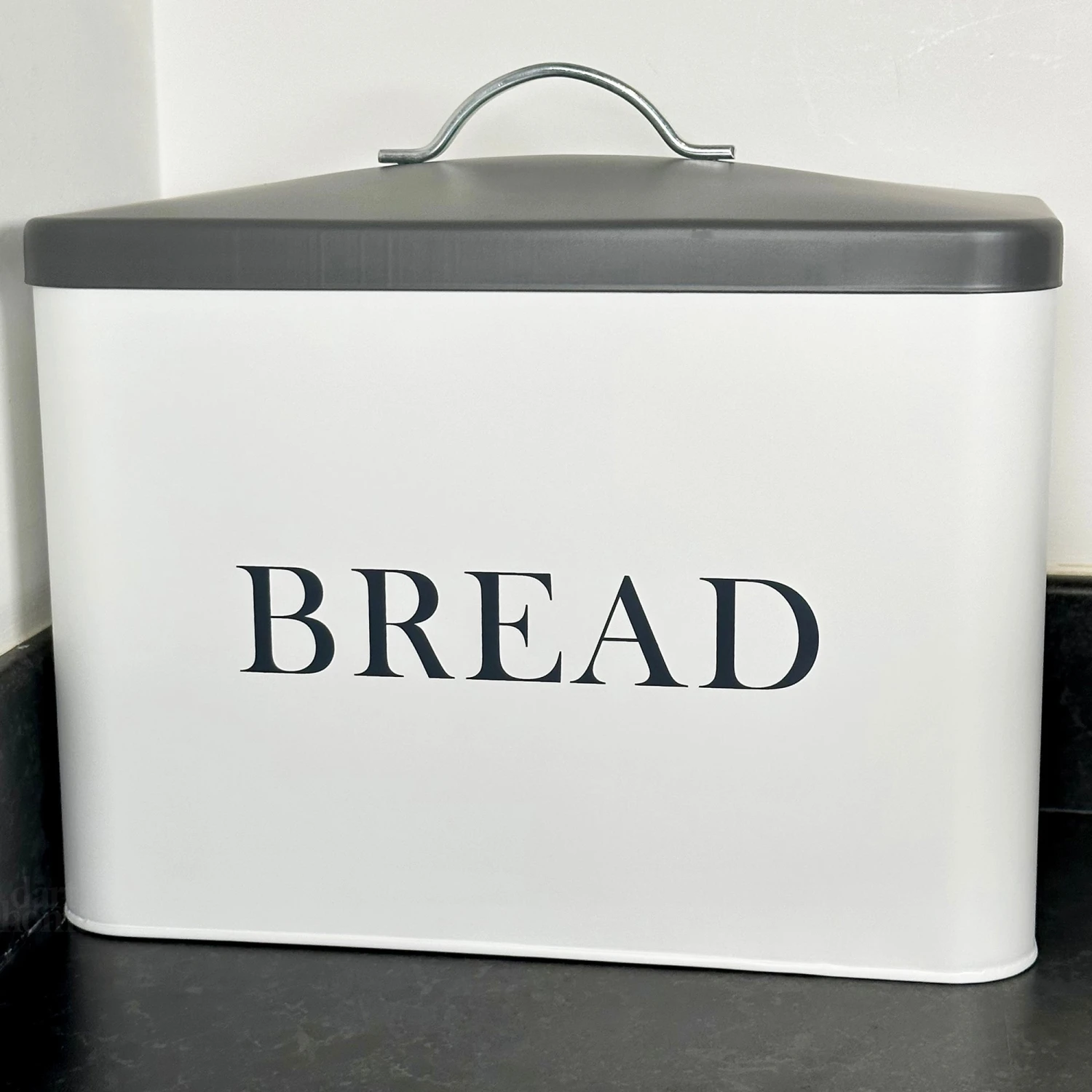 Darthome Limited 6 Piece White And Grey Kitchen Canister Set 4 Darthome Limited 6 Piece White And Grey Kitchen Canister Set - Image 4