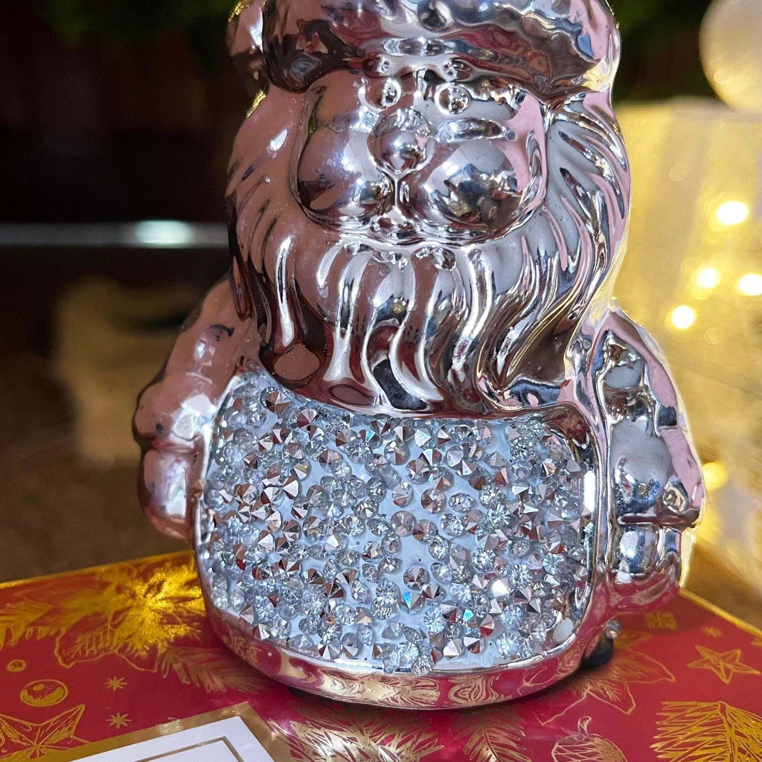 Darthome Limited Silver Sparkle Santa Claus Ornament 3 Darthome Limited Silver Sparkle Santa Claus Ornament - Image 3