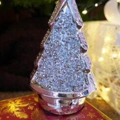 Darthome Limited Silver Sparkle Christmas Tree Ornament -Decor Garden Shop IMG E1744
