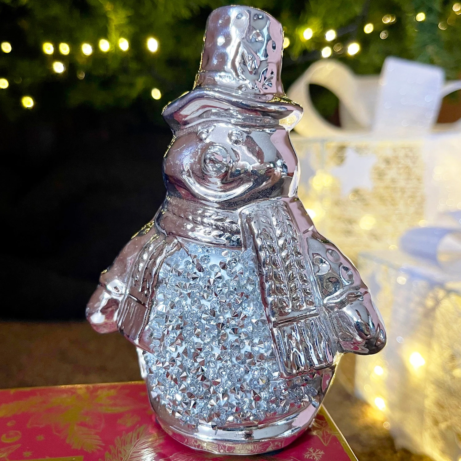 Darthome Limited Silver Sparkle Snowman Ornament 1 Darthome Limited Silver Sparkle Snowman Ornament