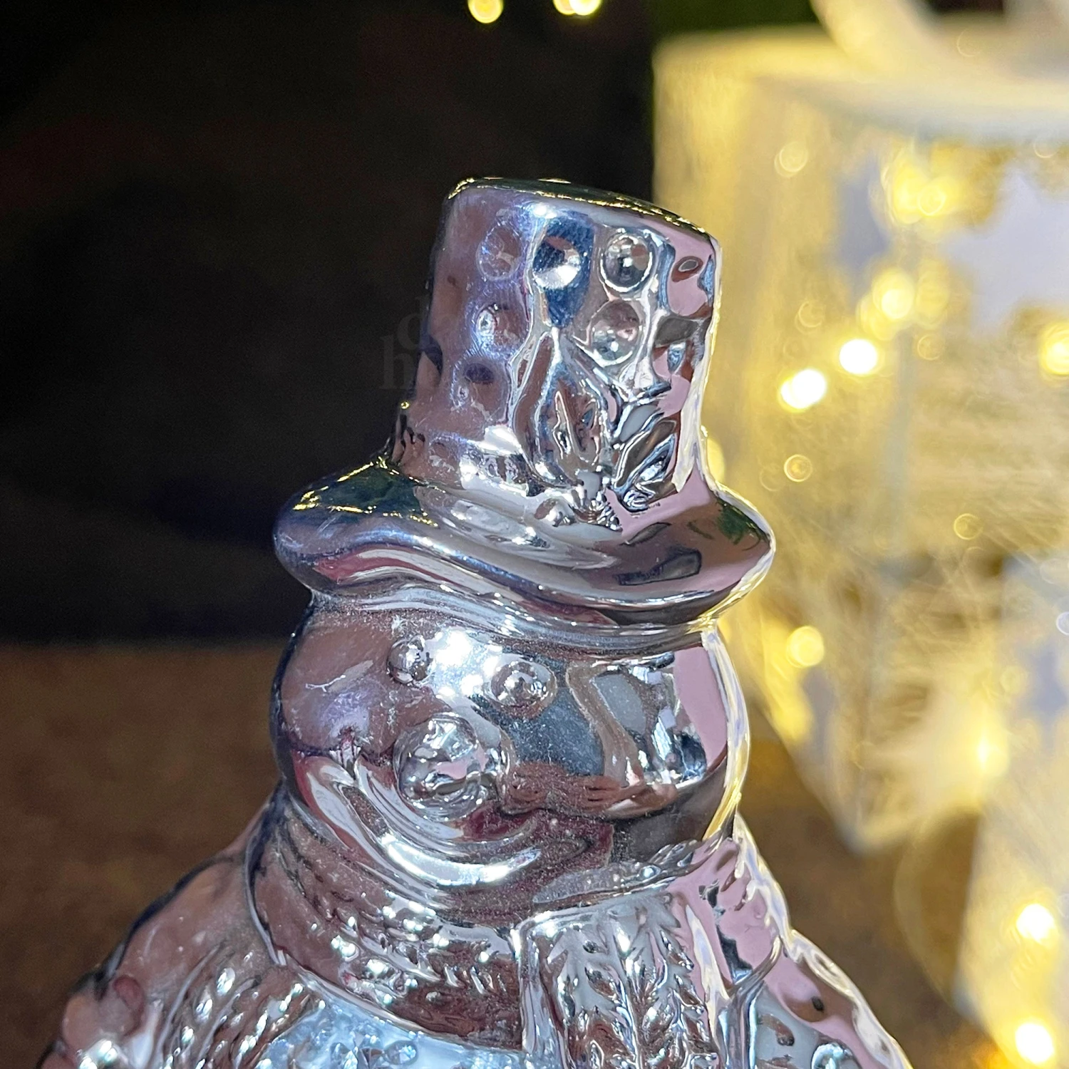 Darthome Limited Silver Sparkle Snowman Ornament 2 Darthome Limited Silver Sparkle Snowman Ornament - Image 2