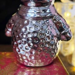 Darthome Limited Silver Sparkle Snowman Ornament 11 Darthome Limited Silver Sparkle Snowman Ornament -Decor Garden Shop IMG E1754