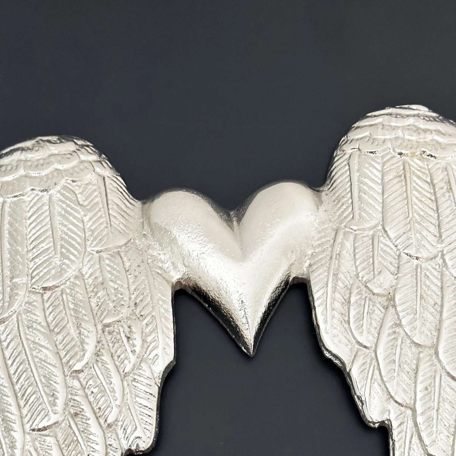 Darthome Limited Silver Angel Wings With Heart Deco 2 Darthome Limited Silver Angel Wings With Heart Deco - Image 2