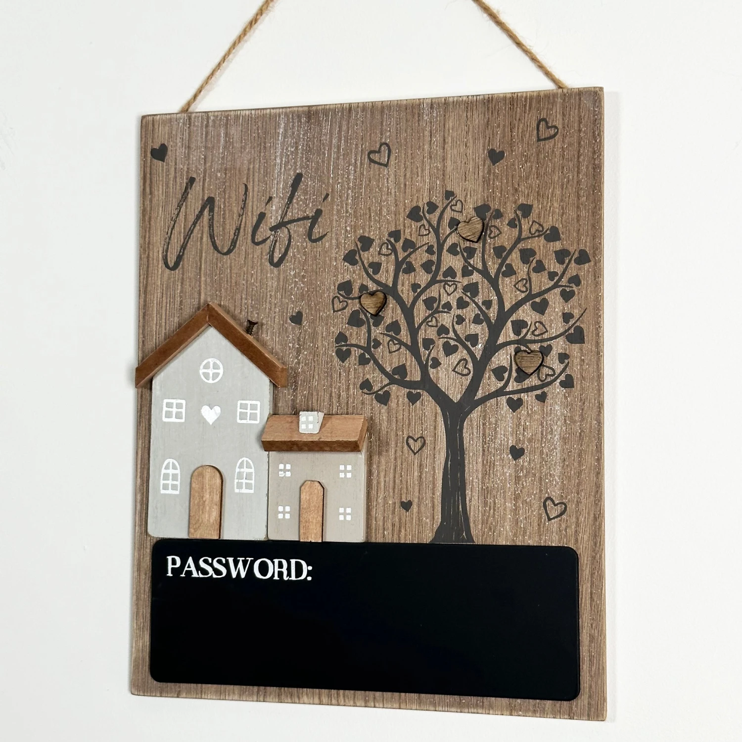 Darthome Limited Wooden Houses Chalkboard Wifi Password Sign 1 Darthome Limited Wooden Houses Chalkboard Wifi Password Sign