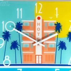 Darthome Limited South Beach Hotel Glass Wall Clock 9 Darthome Limited South Beach Hotel Glass Wall Clock -Decor Garden Shop IMG E1860