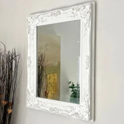 Darthome Limited White Baroque Wall Mirror