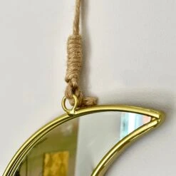 Darthome Limited Metal Gold Crescent Moon Wall Mirror -Decor Garden Shop IMG E1884 edited120