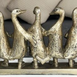 Darthome Limited Gold Five Dancing Ducks Sculpture -Decor Garden Shop IMG E1966