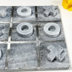 Darthome Limited Grey Marble Tic Tac Toe Game -Decor Garden Shop IMG E1987