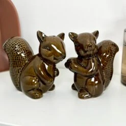Darthome Limited Reactive Glaze Squirrel Salt And Pepper Set