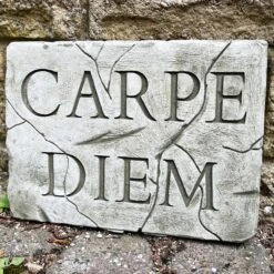 Darthome Limited Stone Carpe Diem Wall Plaque