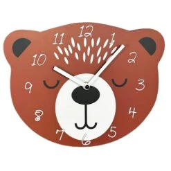 Darthome Limited Brown Bear Head Childrens Wall Clock 11 Darthome Limited Brown Bear Head Childrens Wall Clock -Decor Garden Shop IMG E2125copy