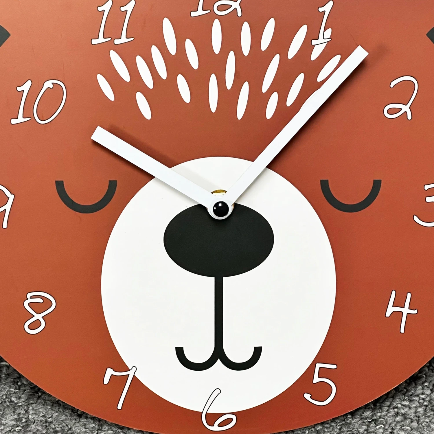Darthome Limited Brown Bear Head Childrens Wall Clock 2 Darthome Limited Brown Bear Head Childrens Wall Clock - Image 2