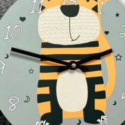 Darthome Limited Round Tiger Childrens Wall Clock 10 Darthome Limited Round Tiger Childrens Wall Clock -Decor Garden Shop IMG E2143