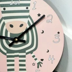 Darthome Limited Round Zebra Childrens Wall Clock -Decor Garden Shop IMG E2188 6869c67f d9d6 45c7 9b0e efe5ca1ea04c