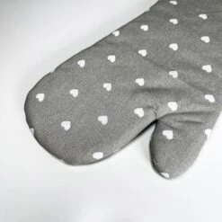 Darthome Limited Grey Heart Single Oven Gloves Pack Of 2 -Decor Garden Shop IMG E2265