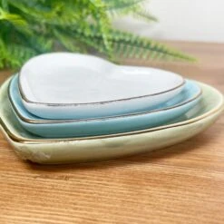 Darthome Limited Set Of 3 Heart Trinket Trays 12 Darthome Limited Set Of 3 Heart Trinket Trays -Decor Garden Shop IMG E2323