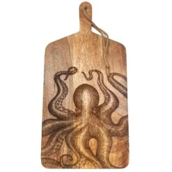 Darthome Limited Large Etched Octopus Chopping Board -Decor Garden Shop IMG E2335copy