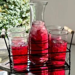 Darthome Limited 6pc Carafe And Glass Set With Carrier 17 Darthome Limited 6pc Carafe And Glass Set With Carrier -Decor Garden Shop IMG E2342