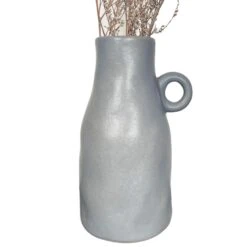Darthome Limited Grey Pottery Vase With Handle -Decor Garden Shop IMG E2349copy