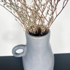 Darthome Limited Grey Pottery Vase With Handle -Decor Garden Shop IMG E2356