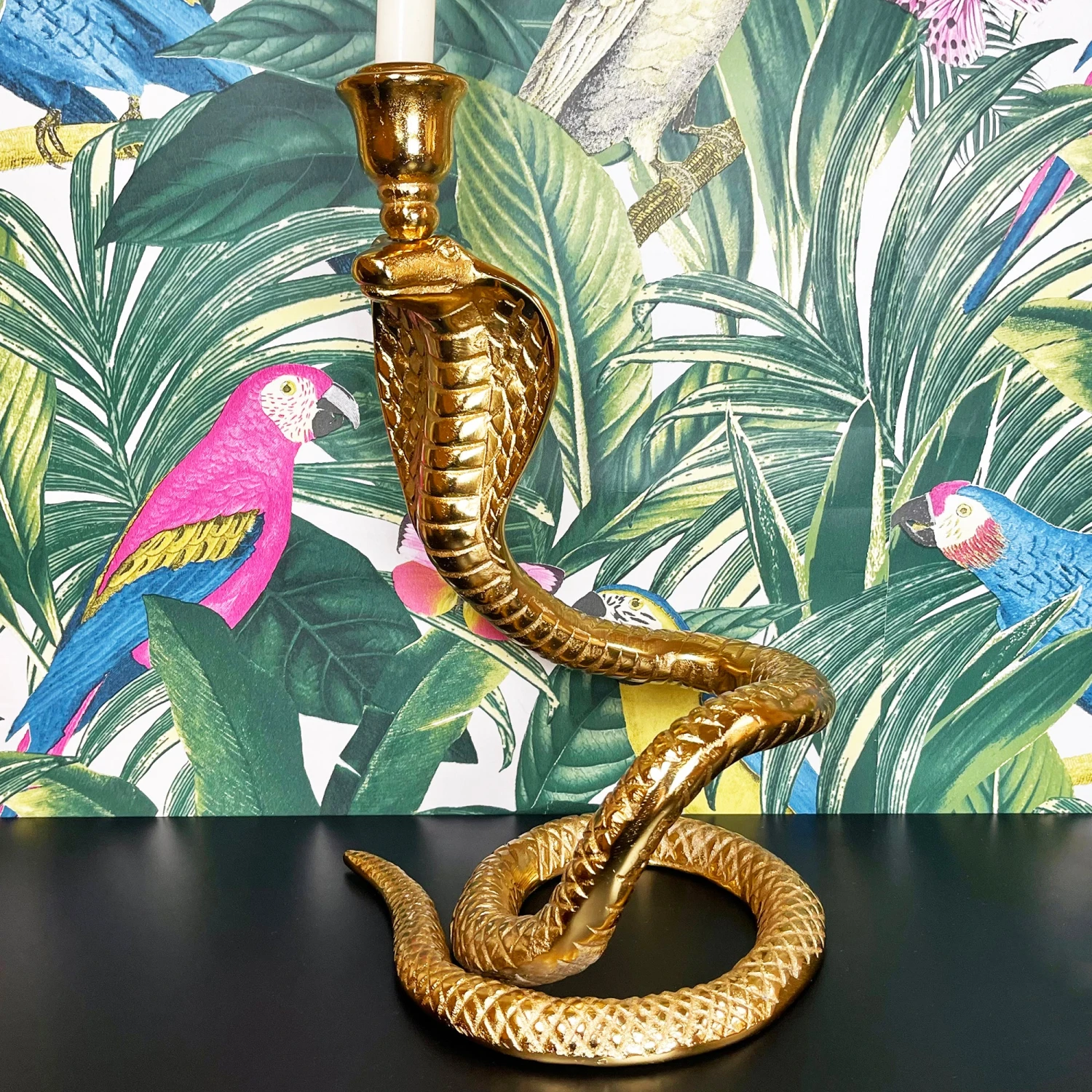 Darthome Limited Gold Coiled Snake Candlestick Holder 1 Darthome Limited Gold Coiled Snake Candlestick Holder