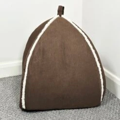 Darthome Limited Petface Brown Luxury Igloo Cat Bed -Decor Garden Shop IMG E2502