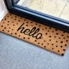 Darthome Limited Polka Dot Hello Door Mat 75x25cm