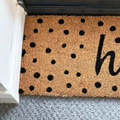Darthome Limited Polka Dot Hello Door Mat 75x25cm 10 Darthome Limited Polka Dot Hello Door Mat 75x25cm -Decor Garden Shop IMG E2546