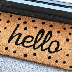 Darthome Limited Polka Dot Hello Door Mat 75x25cm 11 Darthome Limited Polka Dot Hello Door Mat 75x25cm -Decor Garden Shop IMG E2547