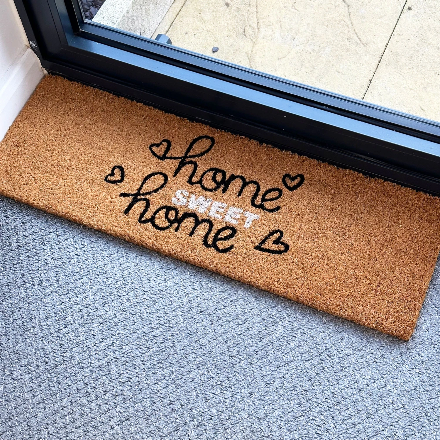 Darthome Limited Heart Home Sweet Home Door Mat 75x25cm 1 Darthome Limited Heart Home Sweet Home Door Mat 75x25cm