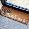 Darthome Limited Tropical Leaf Welcome Door Mat 75x25cm