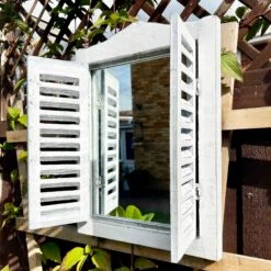 Darthome Limited French Country Shutter Window Wall Mirror -Decor Garden Shop IMG E2559