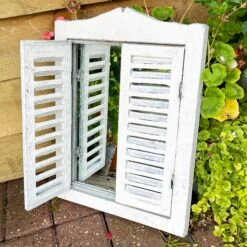 Darthome Limited French Country Shutter Window Wall Mirror