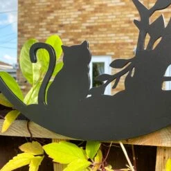 Darthome Limited Cat In The Bushes Silhouette Garden Mirror -Decor Garden Shop IMG E2575