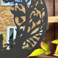 Darthome Limited Cat In The Bushes Silhouette Garden Mirror -Decor Garden Shop IMG E2576