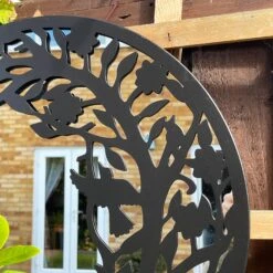 Darthome Limited Cat In The Bushes Silhouette Garden Mirror -Decor Garden Shop IMG E2577